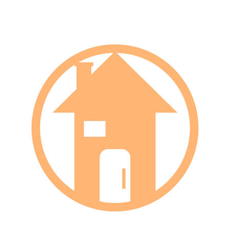 Residential house icon. Home building icon - Vectorのイラスト素材