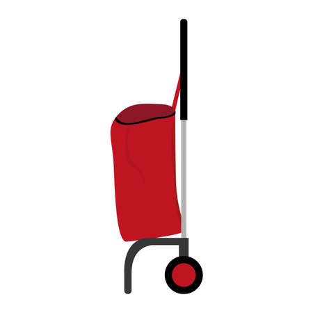 Isolated shopping cart icon. Market cart icon - Vectorのイラスト素材