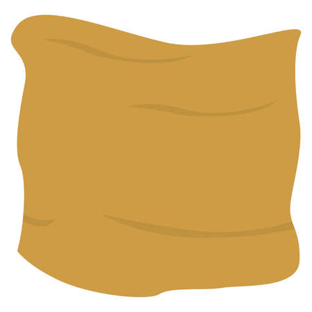 Empty grocery bag icon. Shopping market bag - Vectorのイラスト素材