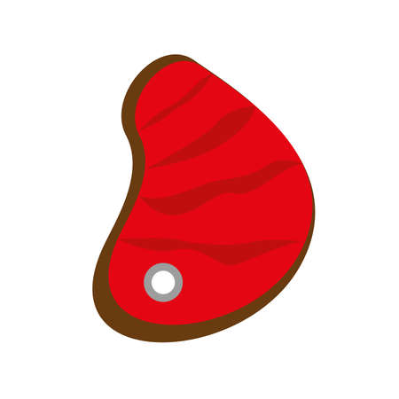 Isoalted meat steak icon. Food icon - Vectorのイラスト素材