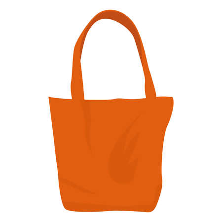 Empty grocery bag icon. Shopping market bag - Vectorのイラスト素材