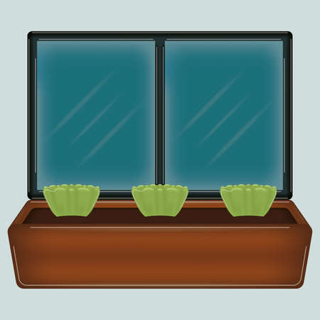 Urban farming. Urban gardening. Organic food and spices garden - Vectorのイラスト素材
