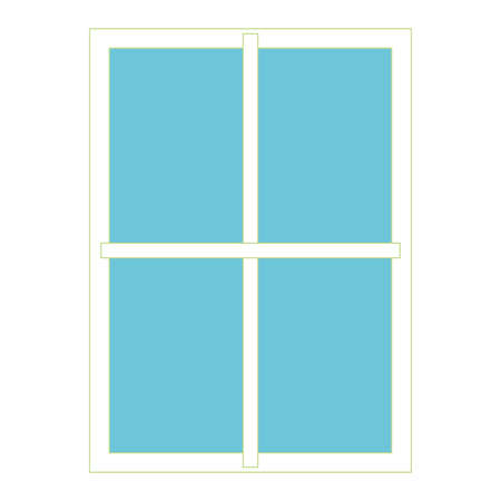 Closed window icon. Frame icon - Vector illustrationのイラスト素材
