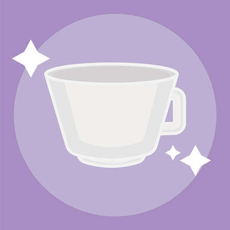 Isolated clean coffee cup icon - Vector illustrationのイラスト素材