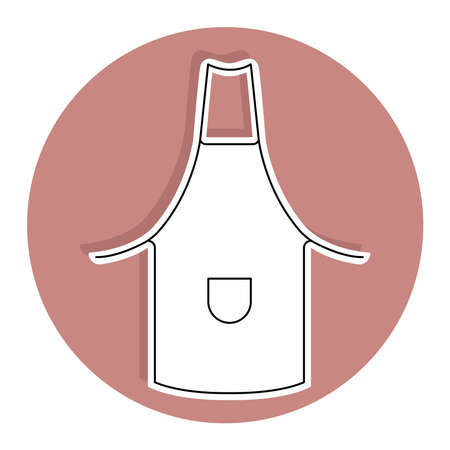 Isolated apron icon. Cleaning products icon - Vectorのイラスト素材