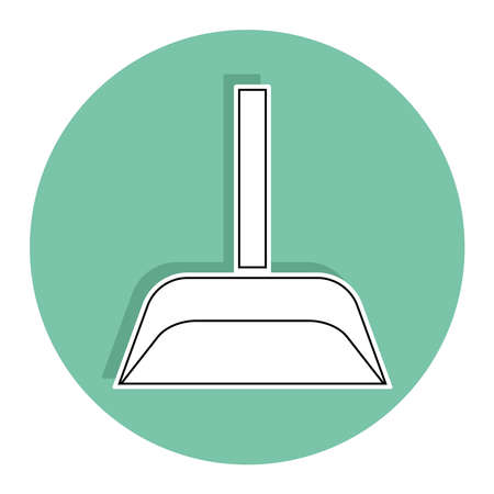 Isolated garbage collector icon. Cleaning products icon - Vectorのイラスト素材