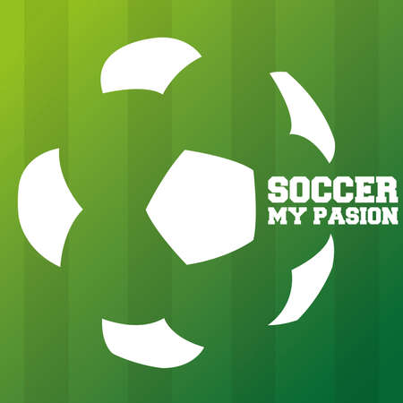 Soccer poster with a soccer ball - Vector illsutrationのイラスト素材