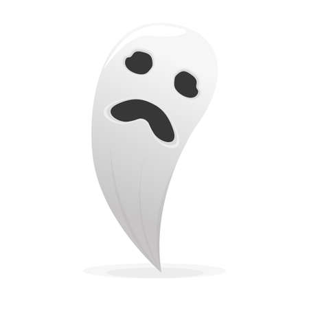 Scary ghost icon. Halloween holiday - Vector illustrationのイラスト素材