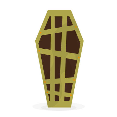 Dracula coffin icon. Halloween holiday - Vector illustrationのイラスト素材