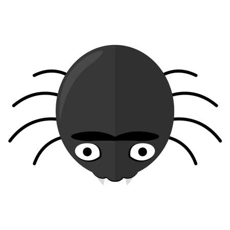 Scary spider icon. Animal icon. Halloween holiday - Vectorのイラスト素材