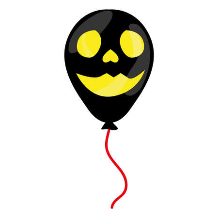 Scary balloon icon. Halloween holiday decoration - Vectorのイラスト素材