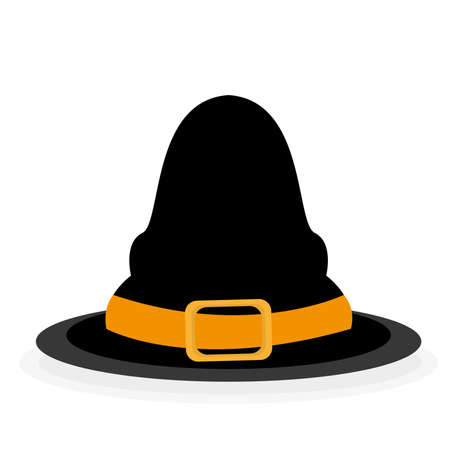 Witch hat icon. Halloween holiday - Vector illustrationのイラスト素材