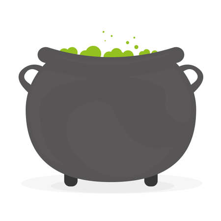 Witch pot icon. Halloween holiday - Vector illustrationのイラスト素材