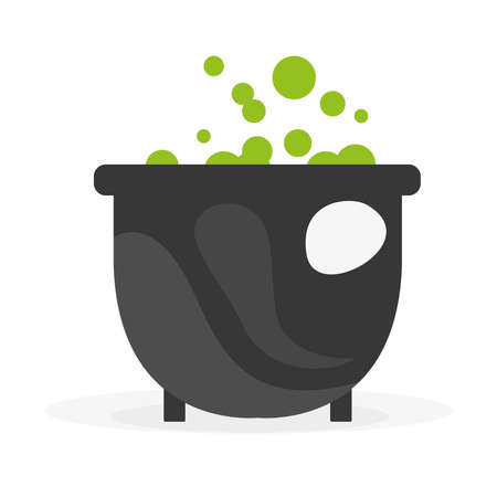Witch pot icon. Halloween holiday - Vector illustrationのイラスト素材