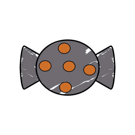 Isolated candy icon. Halloween season icon - Vectorのイラスト素材