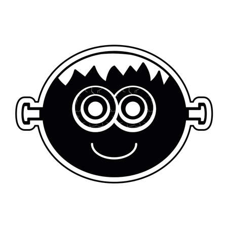 Isolated monster head icon. Halloween season icon - Vectorのイラスト素材