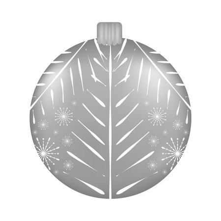 Isolated christmas ball decoration with texture - Vector illustrationのイラスト素材