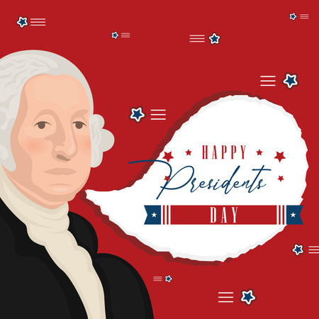 Happy president day card. United States national celebration - Vectorのイラスト素材