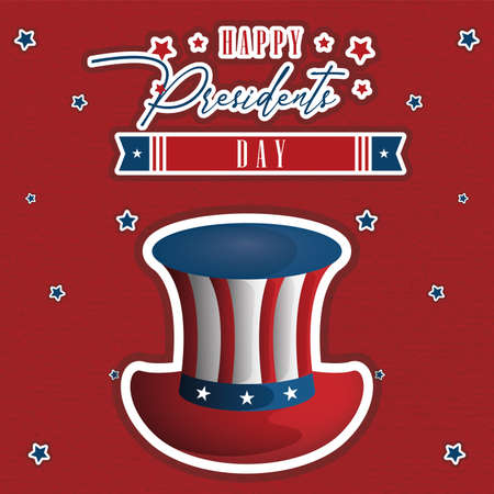 Happy president day card. United States national celebration - Vectorのイラスト素材
