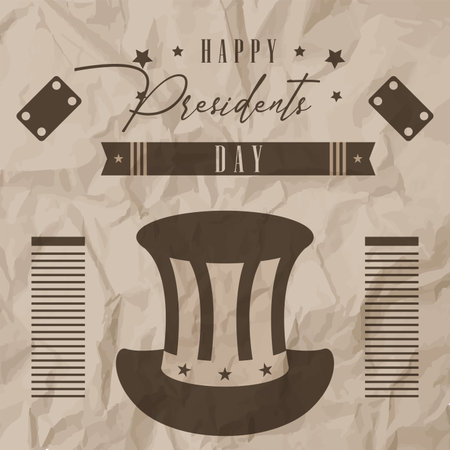 Happy president day card. United States national celebration - Vectorのイラスト素材
