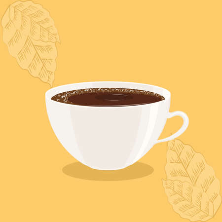 Isolated coffee cup. Hot beverage - Vector illustrationのイラスト素材