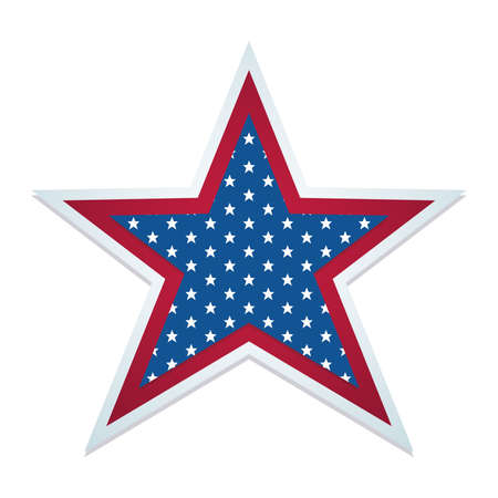 Isolated american star Flag of United Statesのイラスト素材