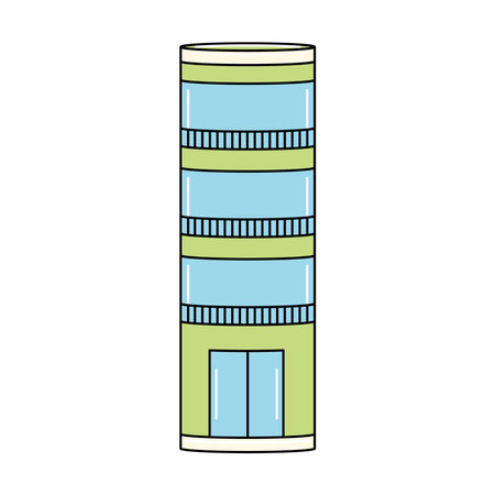 Isolated city shop building iconのイラスト素材