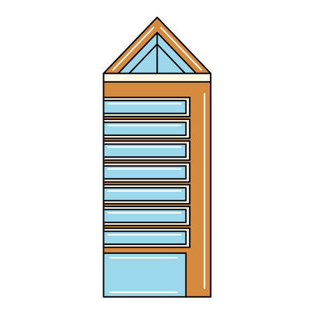 Isolated city shop building iconのイラスト素材