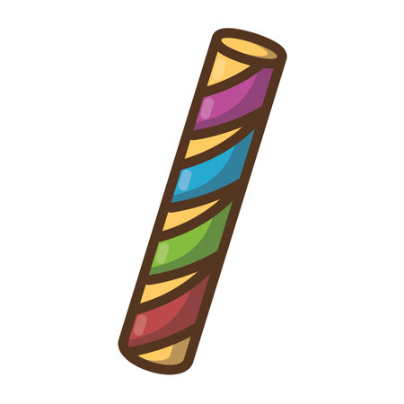 Isolated colored candy bar iconのイラスト素材