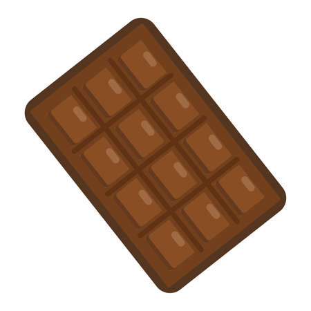Isolated chocolate candy bar iconのイラスト素材