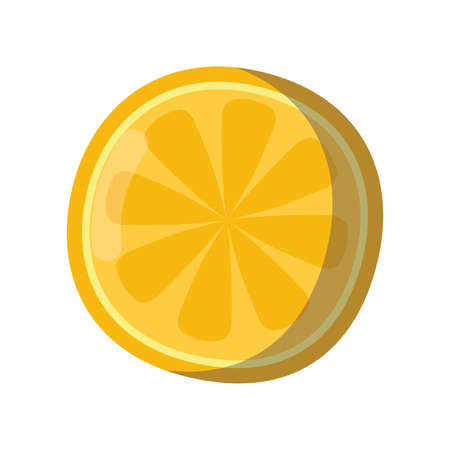 Isolated slice of orange iconのイラスト素材