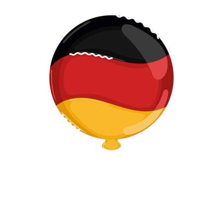 Isolated flag of Germany on a balloonのイラスト素材