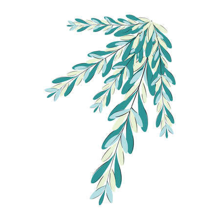 Isolated tree leaves branch iconのイラスト素材
