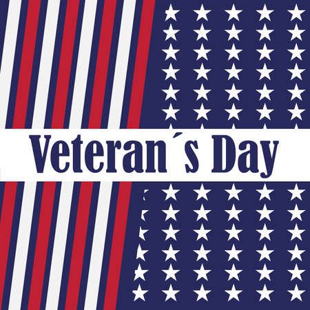 Happy veterans day card Flag of United Statesのイラスト素材