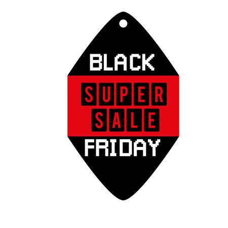 Isolated ticket black friday vector illustratorのイラスト素材