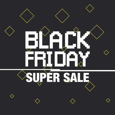 Black friday background Super saleのイラスト素材