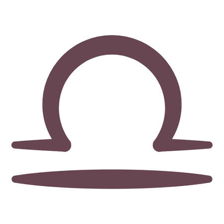 Isolated libra zodiac sign letter symbol Vectorのイラスト素材