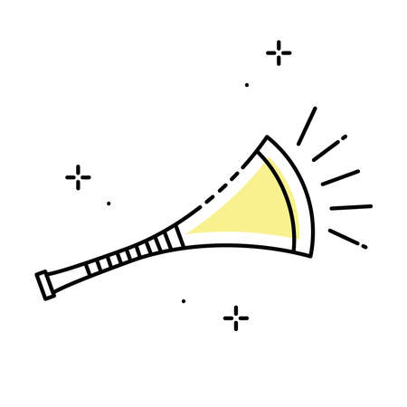 Isolated flat design sport horn icon Vectorのイラスト素材