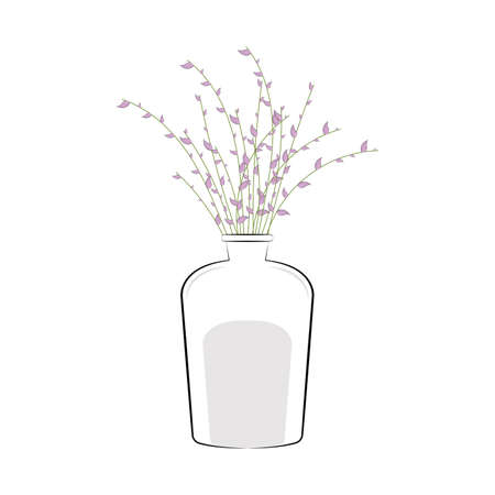 Isolated bottle with spa flowers icon Vectorのイラスト素材