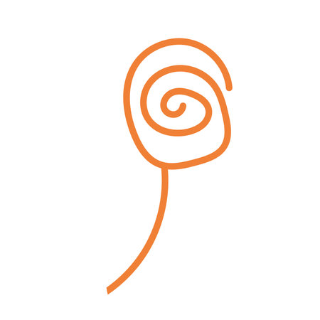 Isolated lollipop icon flat and simple design Vectorのイラスト素材