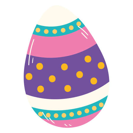 Isolated colored easter egg icon Vectorのイラスト素材