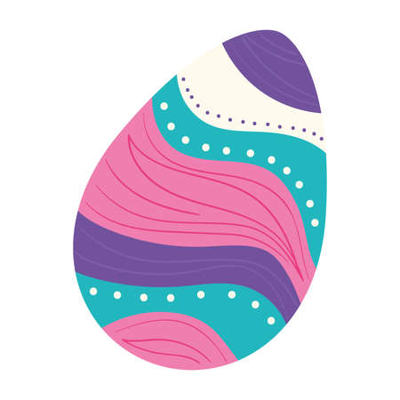 Isolated colored easter egg icon Vectorのイラスト素材