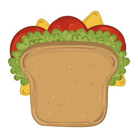Isolated sandwiche icon Fast food Vectorのイラスト素材