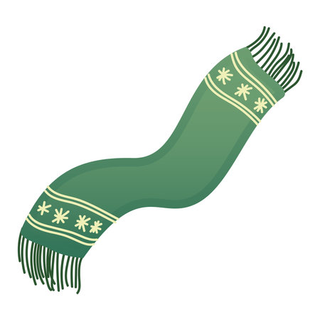 Isolated colored autumn scarf icon Vectorのイラスト素材