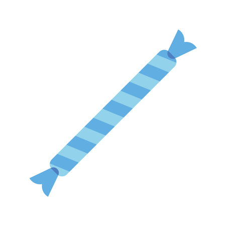 Isolated blue candy bar sheer flat icon Vectorのイラスト素材