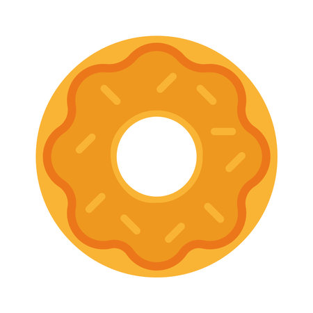 Isolated colored donut gum candy sheer flat icon Vectorのイラスト素材