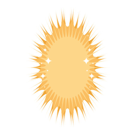 Isolated yellow holy bright sketch Vectorのイラスト素材