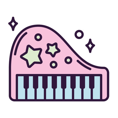 Isolated cute keyboard toy icon Vectorのイラスト素材