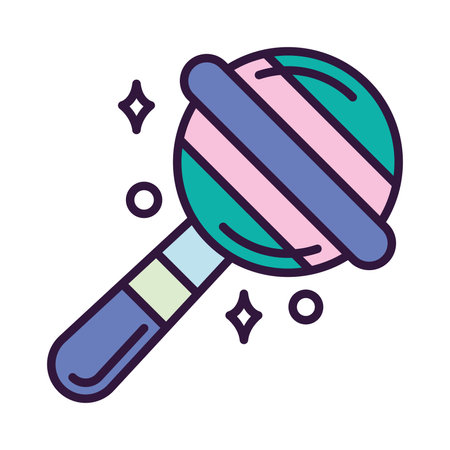 Isolated cute baby shaker toy icon Vectorのイラスト素材