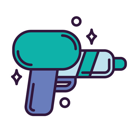 Isolated cute water gun toy icon Vectorのイラスト素材